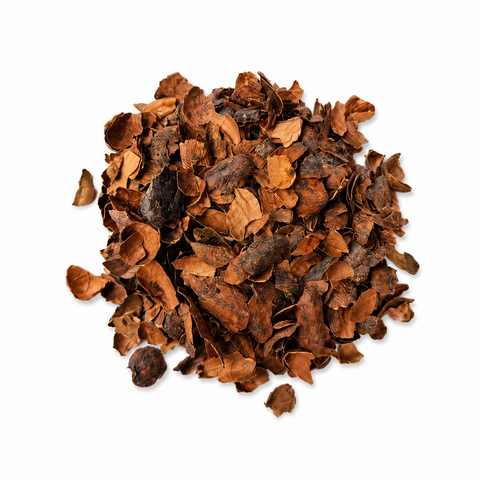 Dried cocoa husk