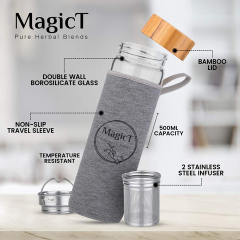 Infuser flask product shot - Magic T New Zealand