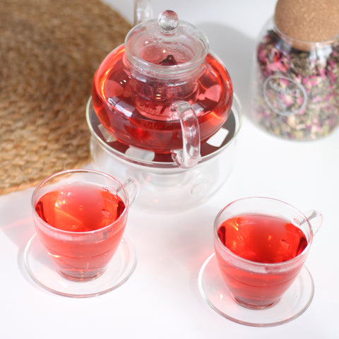 Glass Teacup and Saucer Set 150ml