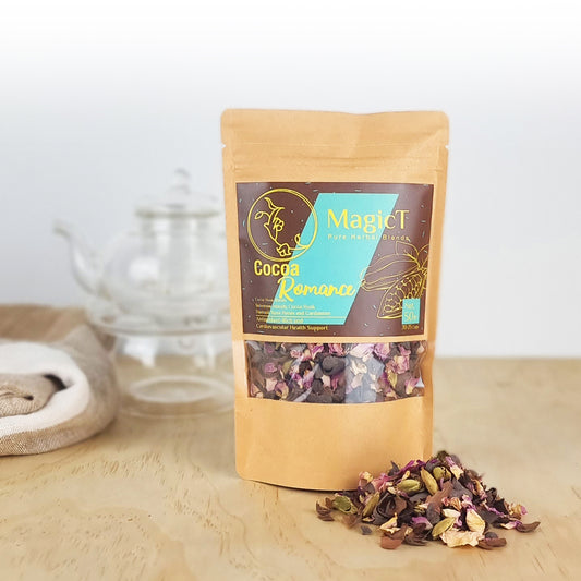 Cocoa Romance: Solomon Island Cocoa Husk, Rose Petals and Cardamom