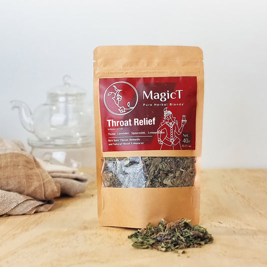 Throat Relief : Thyme, Lavender, Spearmint, Lemon Balm