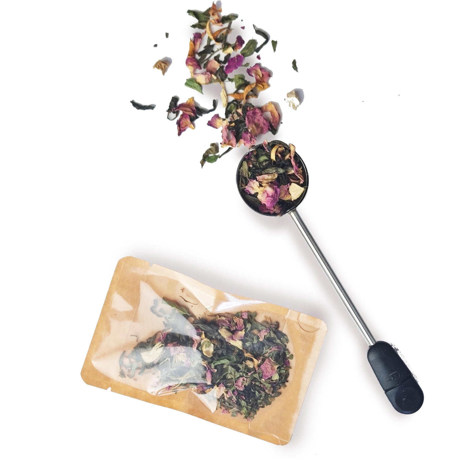 Meta-Boost: Green tea, Orange blossom, Ginger, Peppermint, Rose petals - Magic T